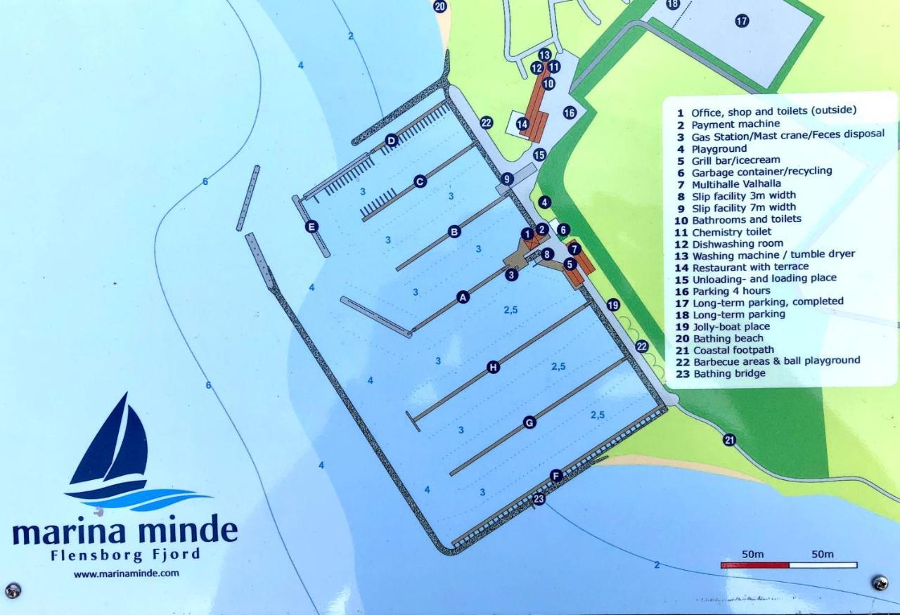 Hausboot-LaFe Flensburger Förde Hotell Egernsund Exteriör bild